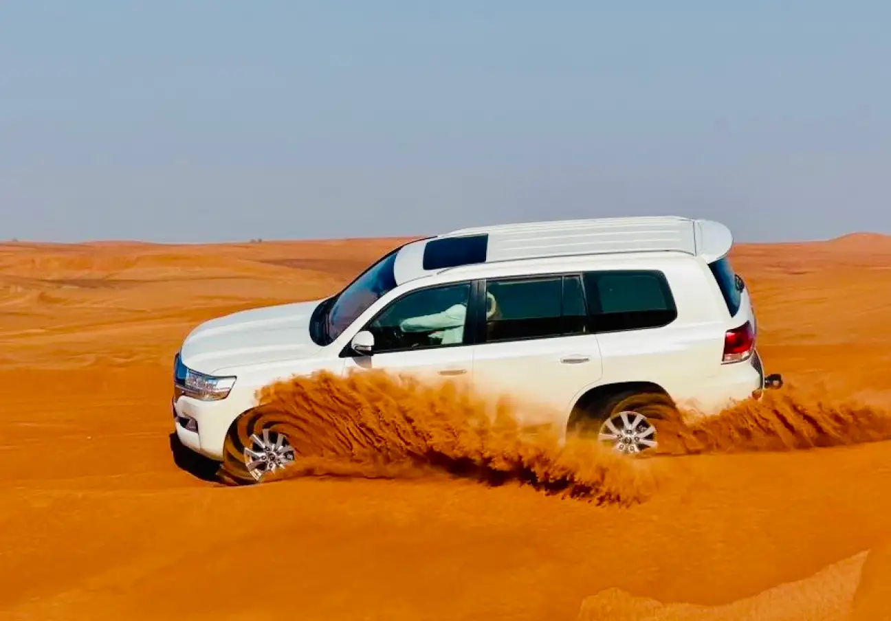 Evening Desert Safari: Red Sand Dune Bashing, Sandboarding, Camel, Entertainment & Dinner